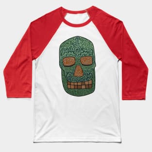 Squiggle Skull Baseball T-Shirt